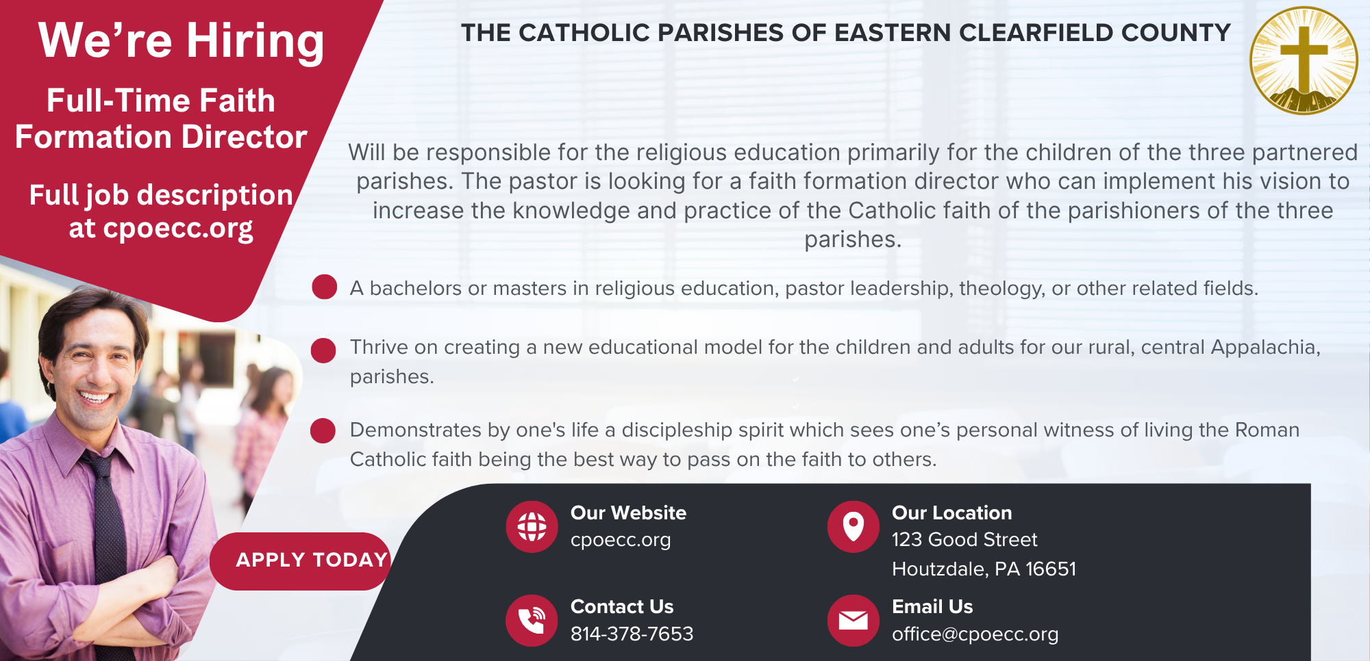 We Are Hiring: Faith Formation Director